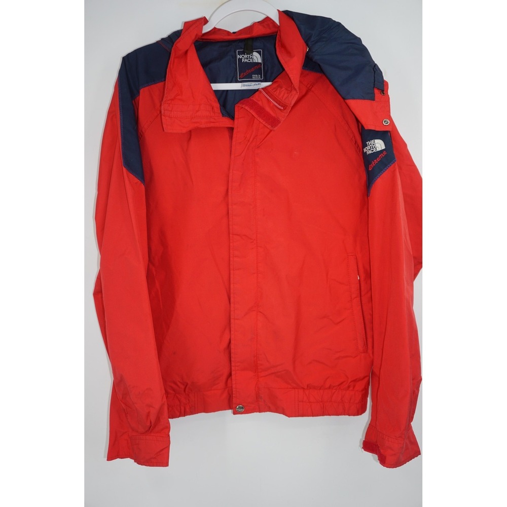 Vintage North Face Extreme Jacket Mens Large Red Gore Tex Hooded Made USA 80s